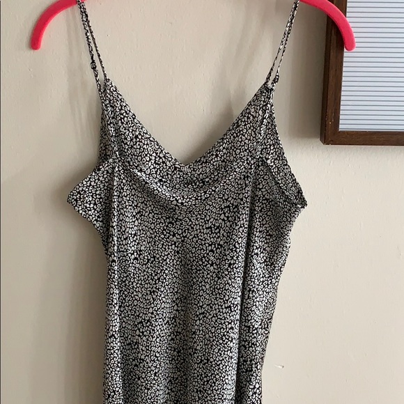 Midi Black and White leopard print dress - Picture 3 of 5